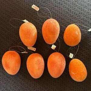 Glittery  Orange Egg 🥚Ornaments
